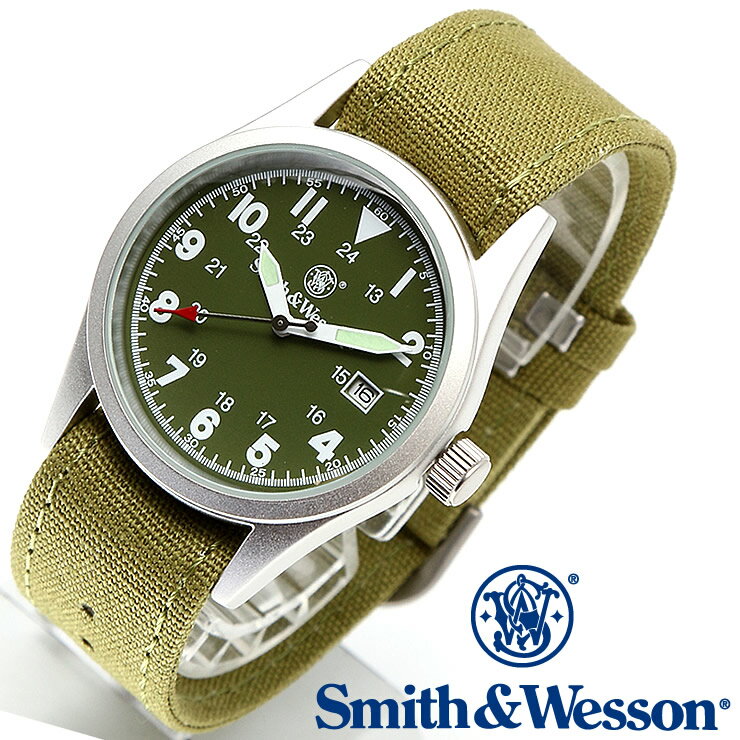 [正規品] スミス＆ウェッソン Smith & Wesson ミリタリー腕時計 MILITARY WATCH OLIVE DRAB SWW-1464-O..