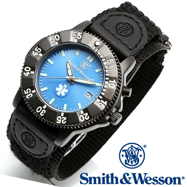 [正規品] スミス＆ウェッソン Smith & Wesson ミリタリー腕時計 455 EMT WATCH BLUE/BLACK SWW-455-EMT [あす楽] [送料無料]