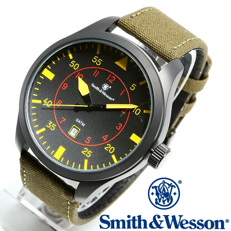 [正規品] スミス＆ウェッソン Smith & Wesson ミリタリー腕時計 N.A.T.O WATCH BLACK SWW-515-BK [あす楽] [送料無料]