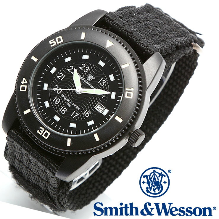 [正規品] スミス＆ウェッソン Smith & Wesson ミリタリー腕時計 COMMANDO WATCH BLACK SWW-5982 [あす楽] [送料無料]