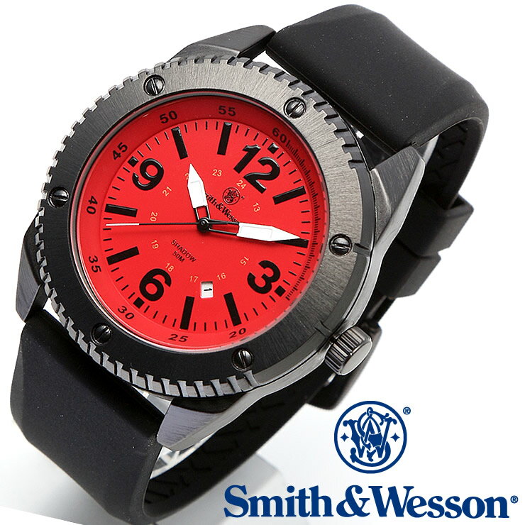 [正規品] スミス＆ウェッソン Smith & Wesson ミリタリー腕時計 KNIVES WATCH RED/BLACK SWW-693-RD [あす楽] [送料無料]