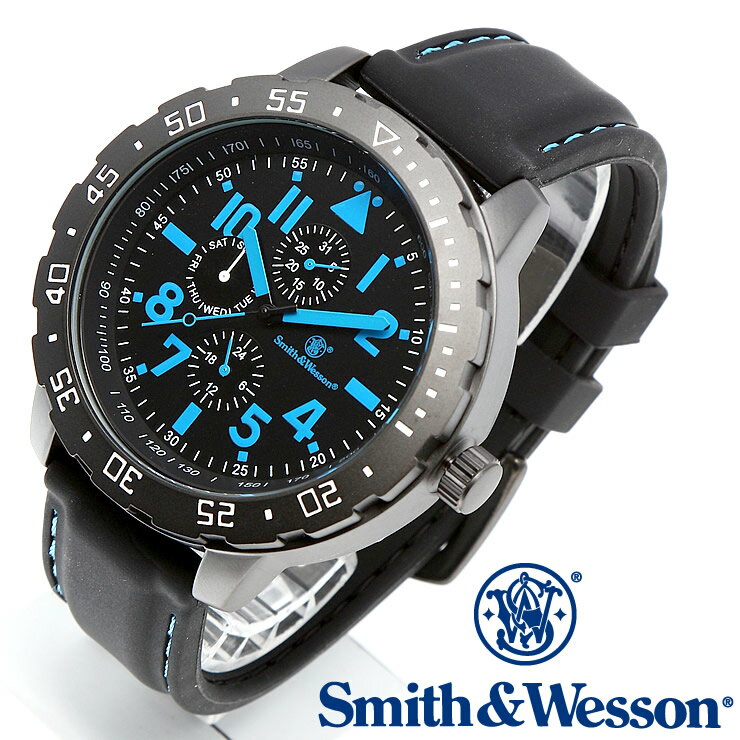 [正規品] スミス＆ウェッソン Smith & Wesson ミリタリー腕時計 CALIBRATOR WATCH BLUE/BLACK SWW-877-BL [あす楽] [送料無料]
