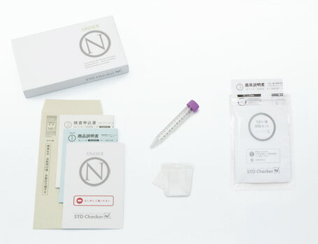 STD研究所 性病検査キット STDチェッカー タイプN 男女共通 2項目 クラミジア 淋菌 のど 咽頭 男性 女性 男 女 性病 検査キット 自宅で 性病検査 キット stdチェッカー STD 性感染症 送料無料 コンビニ受取 あす楽対応 2