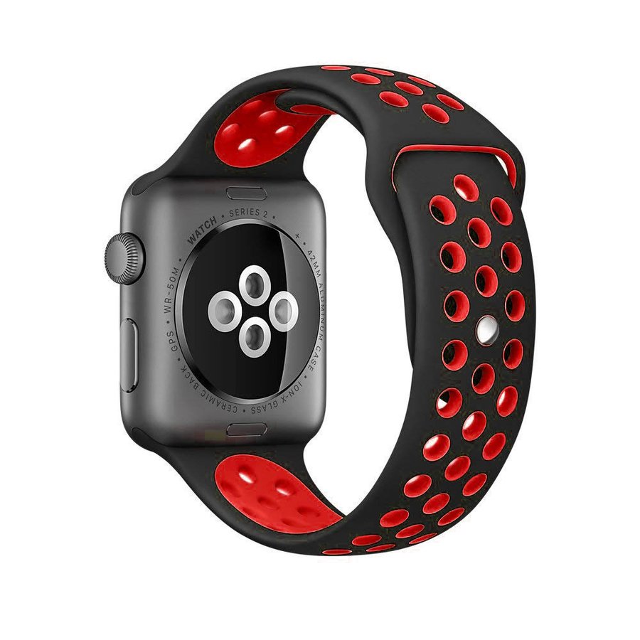 apple watch バンド 白 赤 黒 アップルウォッチ バンド apple watchバンド スポーツ シリコン シリコンバンド おしゃれ レディース メンズ se 41mm 40mm 38mm 兼用 series SE 7 6 5 4 3 2 1 シリーズ apple watch ベルト ラバー 送料無料 交換 運動 バイカラ―