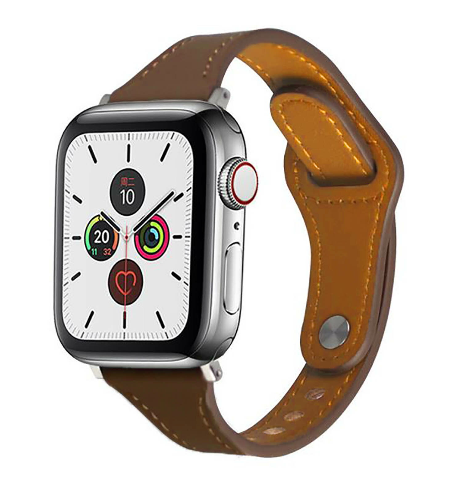 アップルウォッチ バンド レディース 38mm 40mm 41mm 45mm 44mm 42mm apple watch バンド 茶 series SE 7 6 5 4 3 2 1 ベルト おしゃれ 交換 人気 安い ブラウン レザー 送料無料