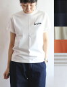 【2024SS】Gymphlex（ジムフレックス）ロゴ刺繍半袖Tシャツ（J-1155 CH）COMBED COTTON JERSEY【レディース】