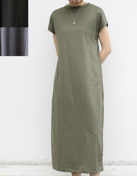 楽天URCHIN（アーチン）handvaerk（ハンドバーク）キャップスリーブワンピース（6224） 60/2 jersey cap sleeve DRESSマキシ丈ワンピース / カットソーワンピース【レディース】