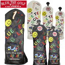 【店内全品ポイント10倍&クーポン割引!5/16(金)1:59迄】BLUE TEE GOLF ブルーティーゴルフ スマイル & カート ヘッドカバー 3サイズ・...