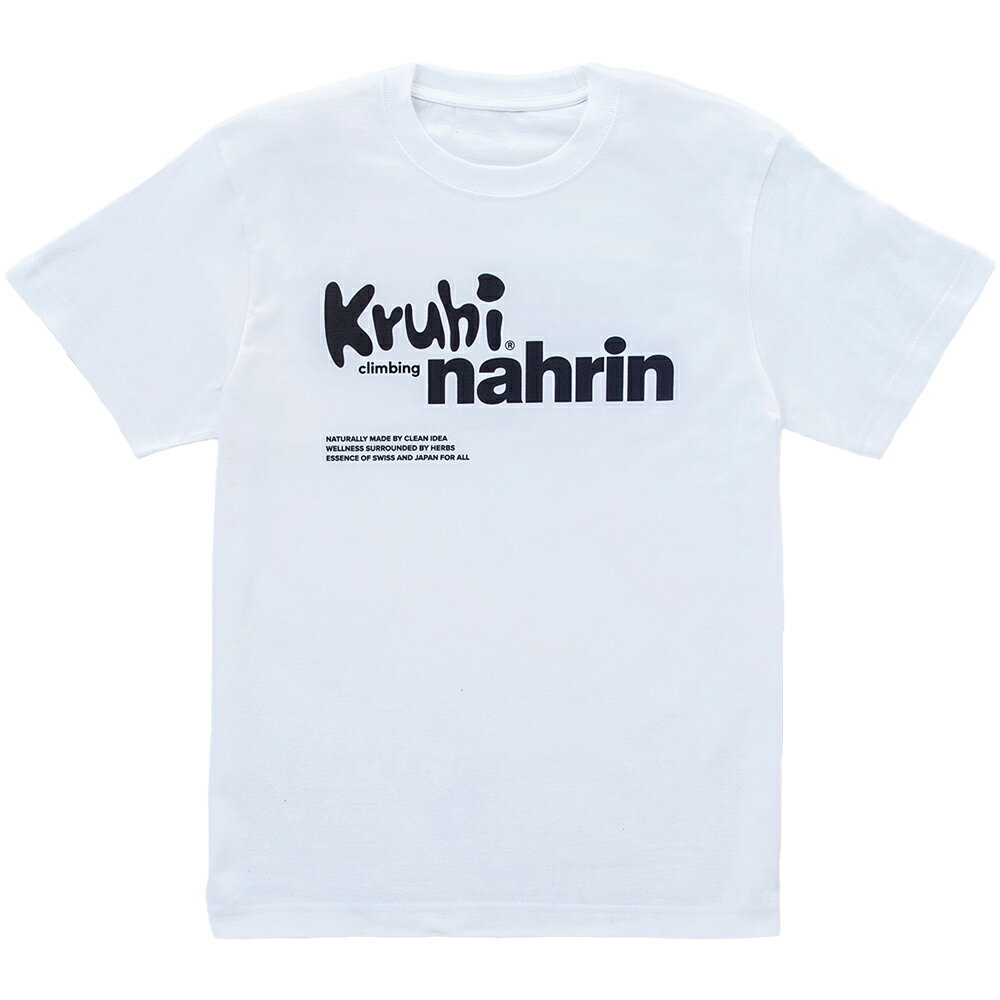 Kruhi climbing nahrin マウントナリン Tシャツ プリント ホワイト メンズ レディース ユニセックス 男性 女性 半袖 コットン 綿 井浦新 S〜XLサイズ