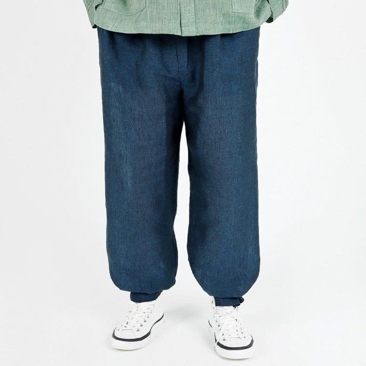 【韓服スタイル】メンズ　クールな夏の麻パンツ 単品 麻混紡 春 夏 秋 着こなし ブラウン　ネイビー M L XL