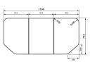 パナソニック 風呂ふた 3枚割 断熱組フタ：1600用 変形型 3枚組 本体厚み21.5mm 品番 GTD74TN91 正規品保証