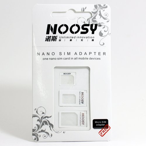 mobee Nano SIM MicroSIM 変換アダプタ 3点セット ホワイト For iPhone 5 4S 4 ナノシム SIMカードorMicroSIM MicroSIM SIMカード