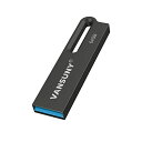 Vansuny USBメモリ 64GB USB 3.0 フラッシュドライブ 高速 金属製 防水 USBメモリー64ギガ 大容量 Windows PCに対応(黒)