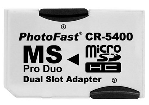 PhotoFast MS ProDuoデュアルアダプター CR-5400