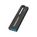 Vansuny USBメモリ 128GB USB 3.0 フラッシュドライブ 高速 金属製 防水 USBメモリー128ギガ 大容量 Windows PCに対応(黒)