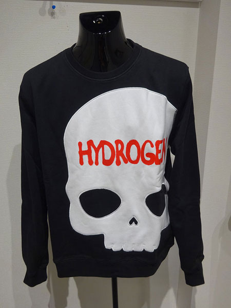 〈ポイント10倍〉【2024年秋冬】メンズ ハイドロゲン HYDROGEN トレーナー ブラック【送料無料・代引き手数料無料】 ギフト プレゼントにも