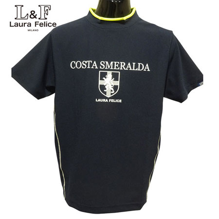 ラウラフェリーチェ 春夏メンズ 半袖Tシャツ デニムブルー 46サイズ 2025春夏新作 ラウラフェリーチェ（メンズ半袖Tシャツ、カットソー