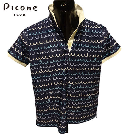 〈30%OFFセール〉【2025年春夏】レディース ピッコーネクラブ PICONE CLUB ポロシャツ(半袖) ネイビー(260)【送料無料・代引き手数料無料...