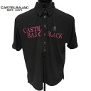 〈30%OFFセール〉【2025年春夏ウェア】レディース カステルバジャック CASTEL BAJAC ポロシャツ(半袖) ブラック(99)【送料無料・代引き手...