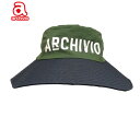 【2025年春夏】メンズ アルチビオ archivio ハット グリーン(154)【送料無料・代引き手数料無料】 ゴルフウェア ギフト プレゼントにも