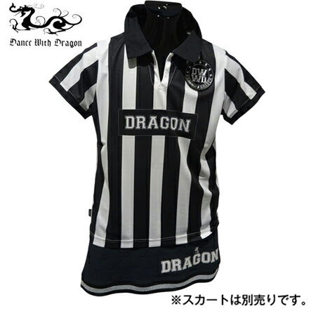 【2025年春夏】レディース ダンスウィズドラゴン DANCE WITH DRAGON　ポロシャツ　ブラック（019）【送..