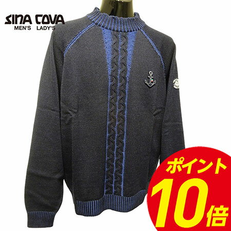 〈ポイント10倍〉【2025年秋冬】メンズ シナコバ SINA COVA　セーター　ネイビー（290）【代引き手数料..