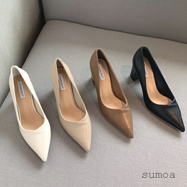 パンプス スムースパンプス シューズ レース 靴 レディース ポインテッドトゥ パンプス 春夏 安定 歩きやすい チャンキーヒール 入園 入学 セレモニー