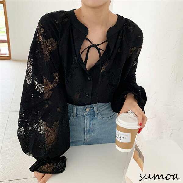 レースブラウスシースルーキャンディ...