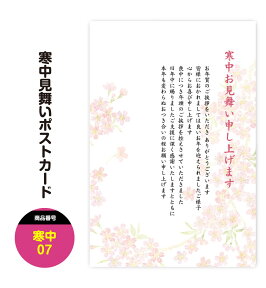 寒中見舞い 寒中お見舞い ポストカード はがき ハガキ 葉書【07】 寒中見舞い 私製はがき