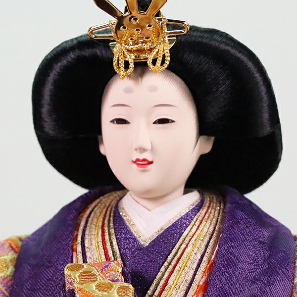 送料無料　東玉監製　雛人形　頭師:田邊安通　着付師:東之華　衣装着親王飾り　木製平台立雛飾り　【黄櫨染立雛】　〈お雛様 お雛さま おひな様 お雛飾り お内裏様 殿姫 雛祭り 三月三日 初節句 初節供 桃の節句 衣裳着人形 立ち雛人形 立ち親王 立親王〉 3