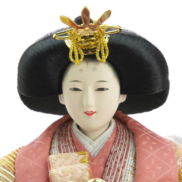 送料無料　東玉監製　雛人形　頭師:田邊安通　着付師:東之華　衣装着親王飾り　木製収納台飾り　【桜の彩】　〈お雛様 お雛さま おひな様 お雛飾り お内裏様 雛祭り 三月三日 初節句 初節供 桃の節句 衣裳着人形 収納タイプ 収納飾り〉