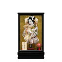 送料無料東玉作 8号 金彩振袖押絵 ガラスケース入り羽子板飾り 【金襴金/春彩黒塗ケース】 〈振り袖 振りそで押し絵 初節句祝い お節句祝い お正月飾り 初正月 初節句飾り 雛人形脇飾り 雛匠東玉のはごいた 羽子板 押絵羽子板 押し絵〉