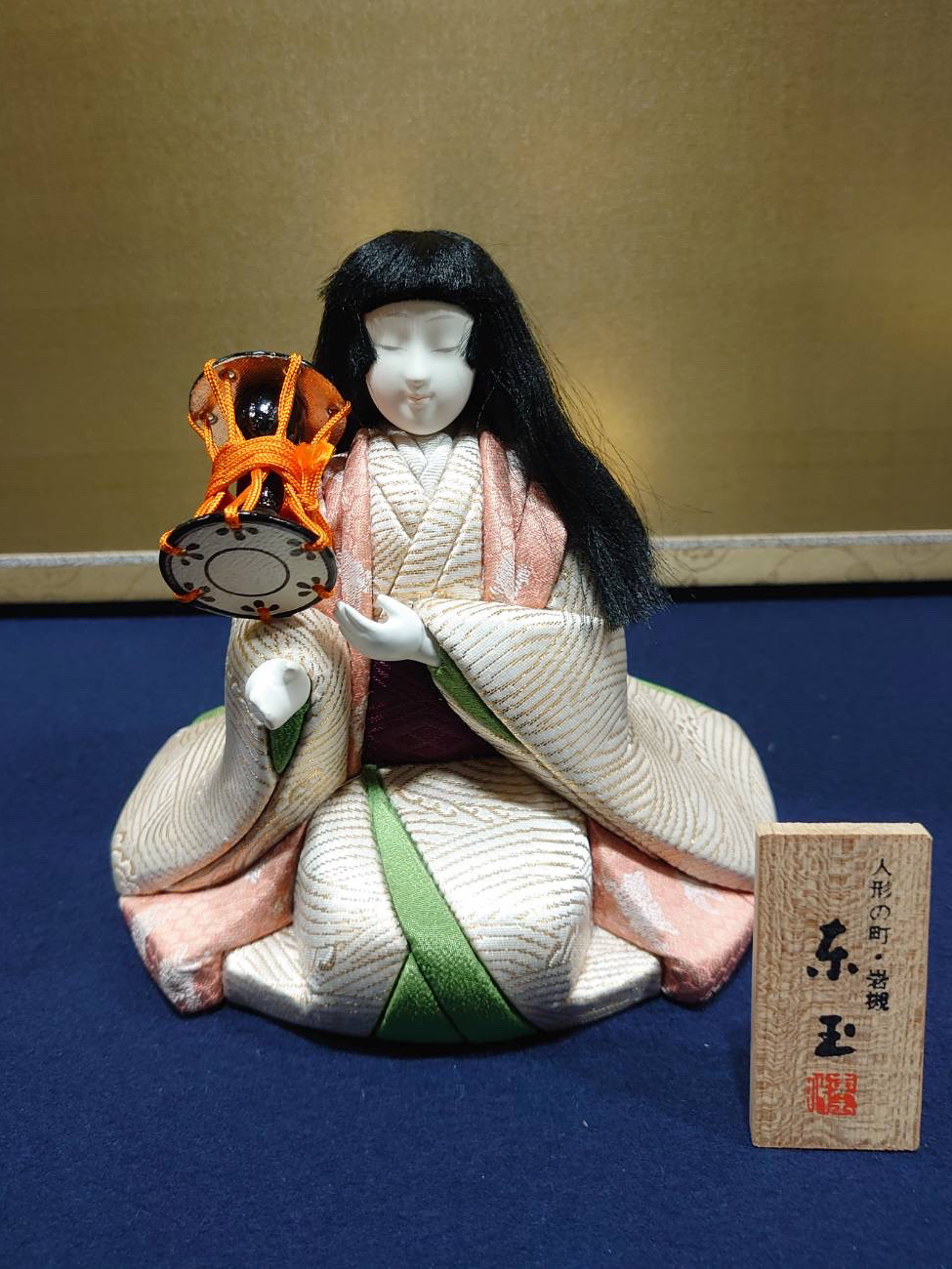 東玉作 日本人形 木目込人形 【初音】 Japanese doll 〈日本の伝統品 にほんにんぎょう 木目込み人形 和人形 お人形 和の置物・お飾り・インテリア...