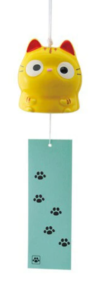 Rakuten - 涼をお届け！　夏ものがたり　とら猫風鈴　Wind-chime Wind-bell　〈夏物語 涼風 ふうりん ねこ ネコ 和のインテリア 通販〉