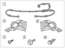 『ヴォクシー』 純正 ZRR70 LEDフォグランプ＆デイタイムランニングランプ用のフィッティングキットのみ 本体が別途必要 パーツ トヨタ純正部品 フォグライト 補助灯 霧灯 voxy オプション アクセサリー 用品