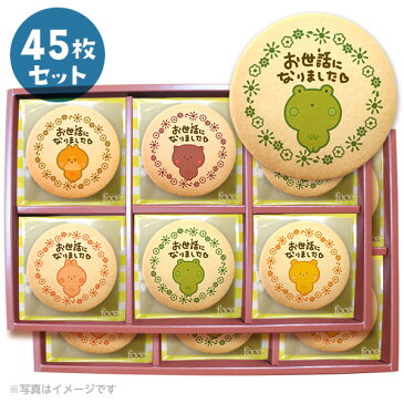 転勤 退職 お礼 お菓子 メッセージクッキー45枚セット 箱入り ご挨拶 ギフト 送料無料 個包装 動物 お世話になりました