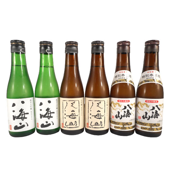 お酒 ホワイトデー ギフト プレゼント 日本酒 飲み比べセット 八海山 純米大吟醸＆大吟醸＆特別本醸造 300ml 6本 送料無料 あす楽 コンビニ受取対応商品