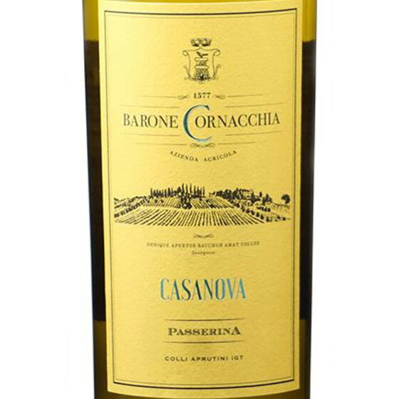 お酒 父の日 ギフト コッリ・アプルティーニ パッセリーナ / バローネ・コルナッキア 白 750ml イタリア アブルッツォ 白ワイン コンビニ受取対応商品 ヴィンテージ管理しておりません、変わる場合があります プレゼント