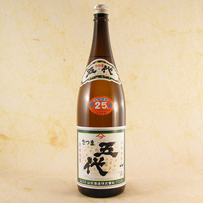 芋焼酎 さつま五代 25° 1.8L 鹿児島県 山元酒造 焼酎 コンビニ受取対応商品 お酒 お歳暮 プレゼント syuraku-shop-10001150 酒楽SHOP サンプル画像2