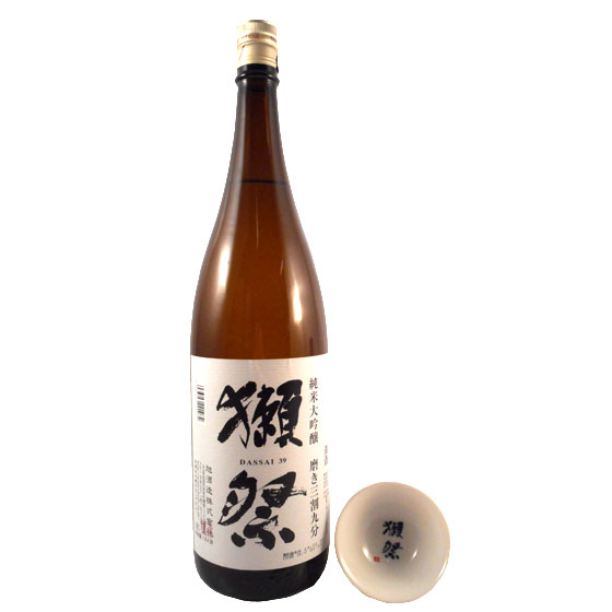 【正規販売店】獺祭 だっさい 純米大吟醸 39 1800ml お猪口セット山口県 旭酒造 日本酒 送料無料 コンビニ受取対応商品 お酒 父の日 プレゼント