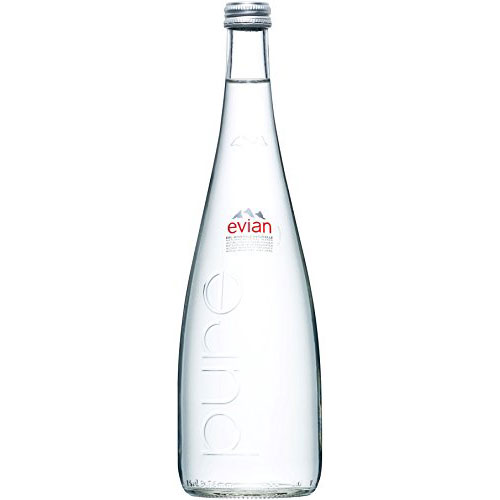 本州のみ送料無料 エビアン 750ml(瓶) 正規輸入品 24本 フランス ミネラルウォーター 2ケース ケース販売 コンビニ受取対応商品 父の日 プレゼント