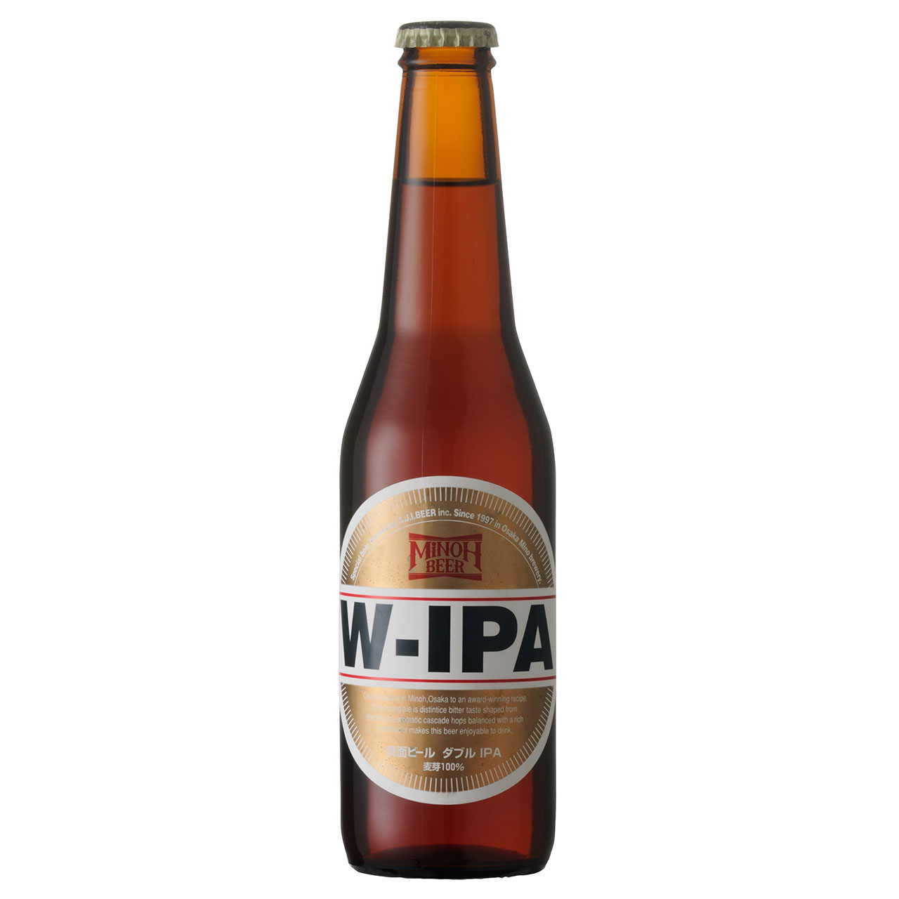 箕面ビール W－IPA 330ml 24本 大阪府 箕面ブリュワリー クラフトビール ケース販売 クール便 お酒 父の日 プレゼント