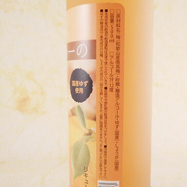 お中元 ギフト 中野BC ゆずとジンジャーの梅酒 500ml 和歌山県 中野BC 日本酒 コンビニ受取対応商品