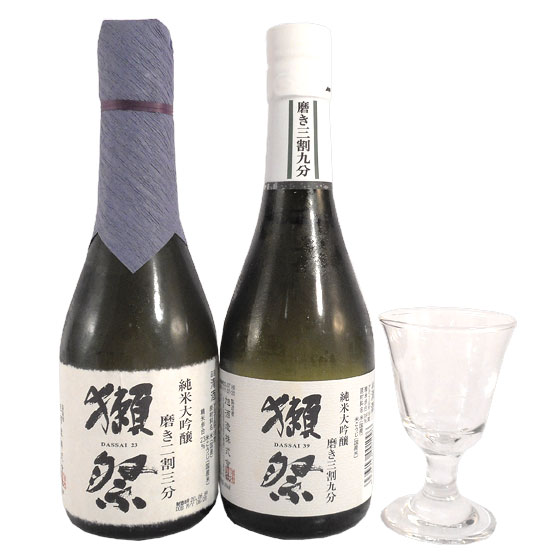 獺祭 日本酒 【正規販売店】獺祭 飲み比べセット 純米大吟醸 磨き 23/39 300ml 2種 貴人グラス ギフトボックス 楽ギフ コンビニ受取対応商品 日本酒 山口県 旭酒造 二割三分 三割九分 本州のみ送料無料 お酒 父の日 プレゼント