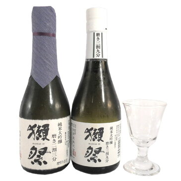 【正規販売店】お酒 お中元 ギフト プレゼント 獺祭 飲み比べセット 純米大吟醸 磨き 23/39 300ml 2種 貴人グラス ギフトボックス 楽ギフ コンビニ受取対応商品 日本酒 山口県 旭酒造 二割三分 三割九分 本州のみ送料無料