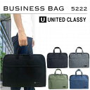 ブリーフケース ビジネスバッグ メンズバッグ メンズファッション サブバッグ UNITED CLASSY 前面ファスナーポケット ウレタンクッション入り シンプル 大きめ ノートPC 書類の持ち運び