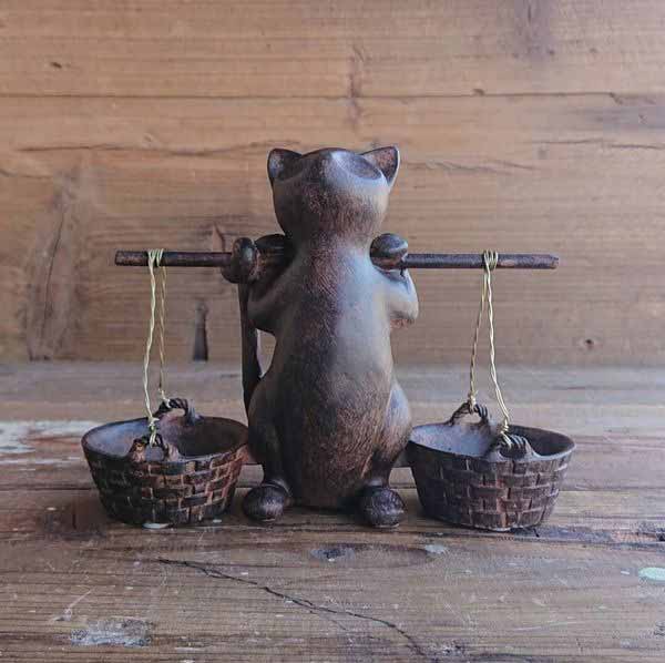 樂天商城 - オブジェ 置き物 インテリア雑貨 家具 インテリア 天秤猫 猫 オーナメント インテリアの雰囲気づくり オススメ ねこ ネコ