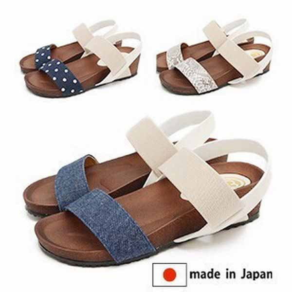 サンダル レディースシューズ レディースファッション 靴 日本制 MadeInJapan ゴムベルトサンダル 歩きやすさ抜群 足元アクセント パイソン素材 かわいい 甲周りゴム 優(yōu)しくフィット 返りの良いソール 柔らかく歩きやすい 滑り止め加工アウトソール 滑りにくく安心