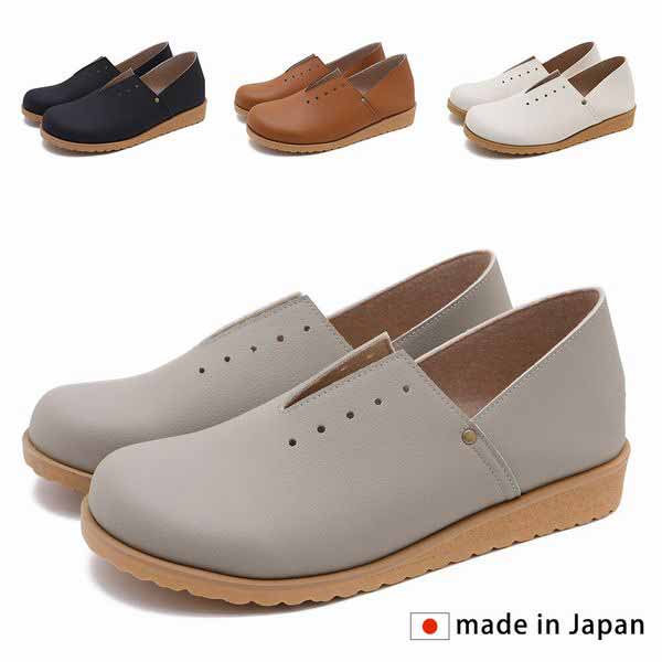 パンプス レディースシューズ レディースファッション 靴 日本製 MadeInJapan Vカット パンチング かわ..