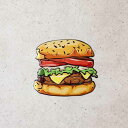 レリーフ アート ウォールデコレーション 家具 インテリア アンティーク エンボスプレート Tasty Humberger ダイカット エンボス加工 プレート 軽量 どこでも気軽に飾る お店やお部屋のアクセント